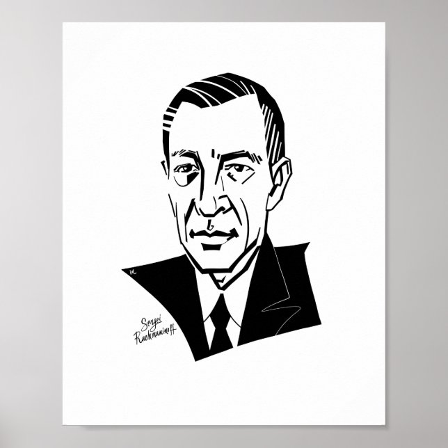 Póster Sergei Rachmaninoff (Frente)