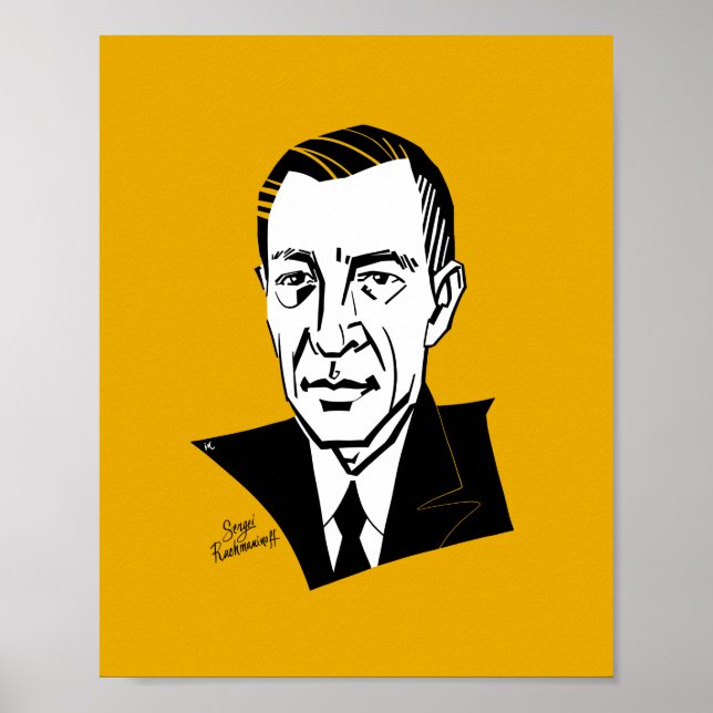 Póster Sergei Rachmaninoff (Frente)