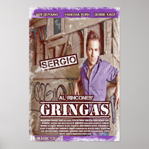 Póster Sergio - Poster de cine Gringas