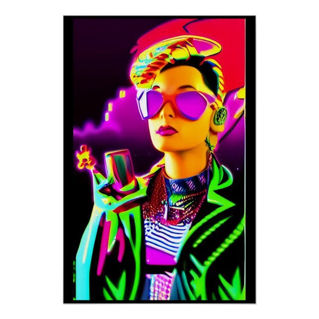 Póster Seriamente Saturado (Anverso)