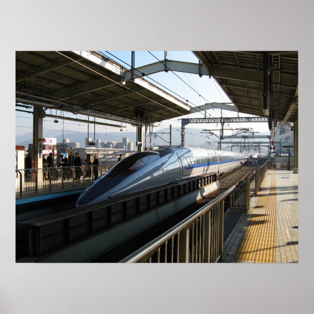 Póster Serie 500 Shinkansen 新 幹 tren de bala 線 (Frente)