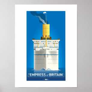 Póster SERIE CLASSIC LINER - Emperatriz SS de Gran Bretañ