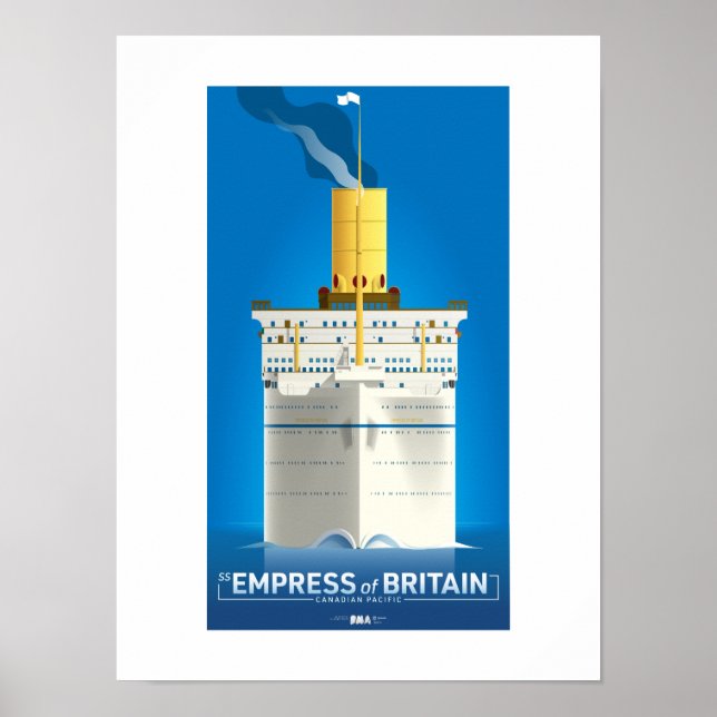 Póster SERIE CLASSIC LINER - La emperatriz de Gran Bretañ (Frente)