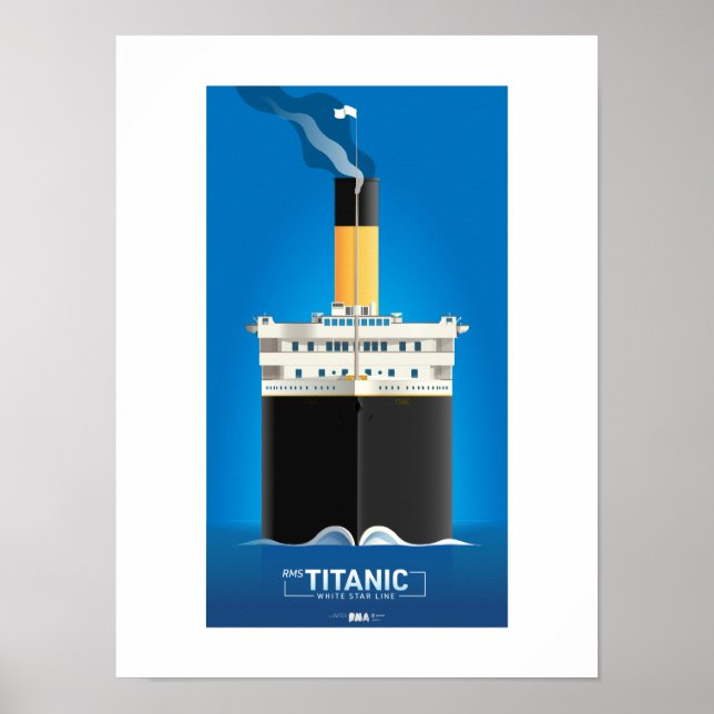 Póster SERIE CLASSIC LINER - RMS Titanic (Frente)