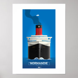 Póster SERIE CLASSIC LINER - SS Normandie