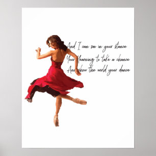 Póster Serie de bailarines pequeños