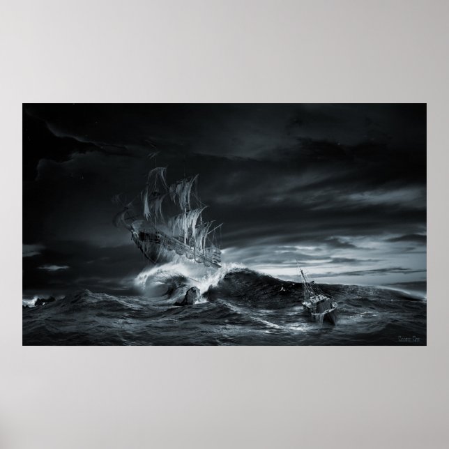 Póster Serie de barcos fantasma: La novena ola (Frente)
