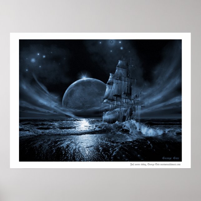 Póster Serie de barcos fantasma: Luna llena en alza (Frente)
