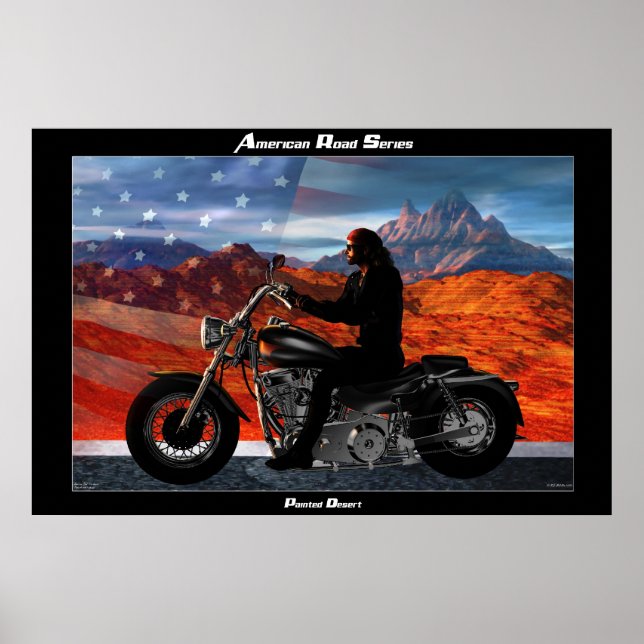 Póster Serie de Carreteras Americanas (Frente)