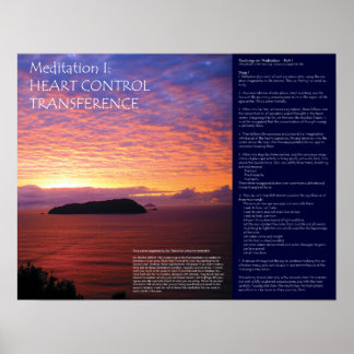 Póster Serie de Meditación DK: Meditación I