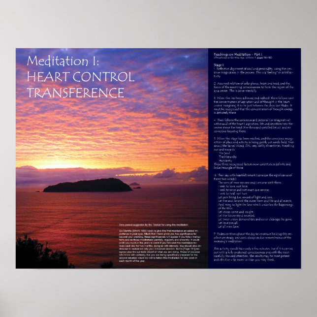 Póster Serie de Meditación DK: Meditación I (Frente)