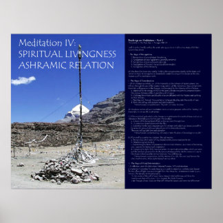 Póster Serie de Meditación DK: Meditación IV