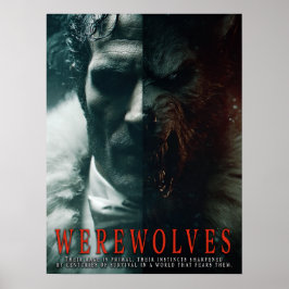 Póster Serie de Pósteres de Hombres Lobo III