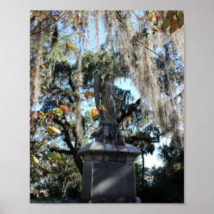 Póster Serie de Savannah: Estatua del Ángel Bonaventure