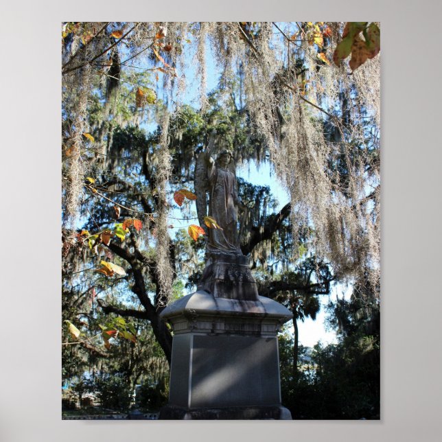 Póster Serie de Savannah: Estatua del Ángel Bonaventure (Frente)