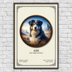 Póster Serie de Zoología Aidi