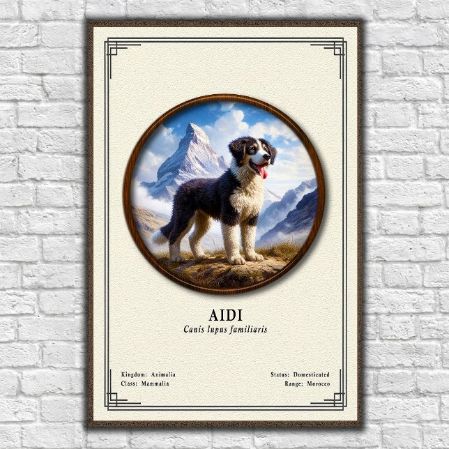 Póster Serie de Zoología Aidi (Subido por el creador)