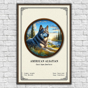 Póster Serie de Zoología Alsaciana Americana
