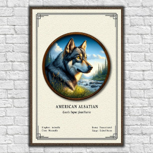 Póster Serie de Zoología Alsaciana Americana