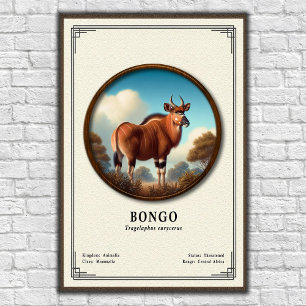Póster Serie de Zoología de Bongo