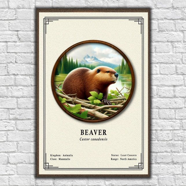 Póster Serie de Zoología de Castores (Subido por el creador)