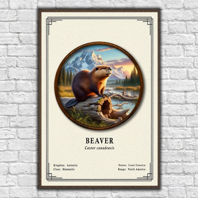 Póster Serie de Zoología de Castores (Subido por el creador)