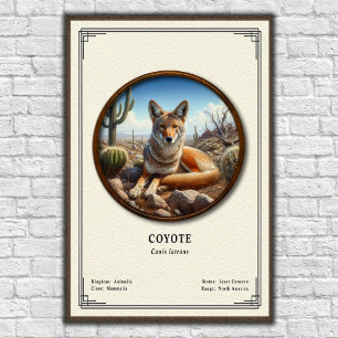 Póster Serie de Zoología de Coyote