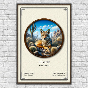Póster Serie de Zoología de Coyote