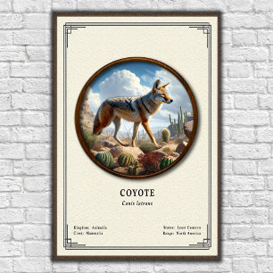 Póster Serie de Zoología de Coyote