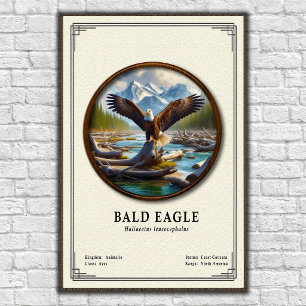 Póster Serie de Zoología del Águila Calva