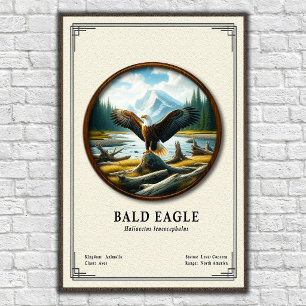 Póster Serie de Zoología del Águila Calva