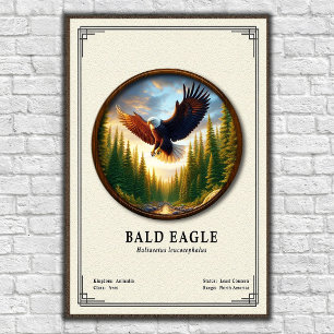 Póster Serie de Zoología del Águila Calva