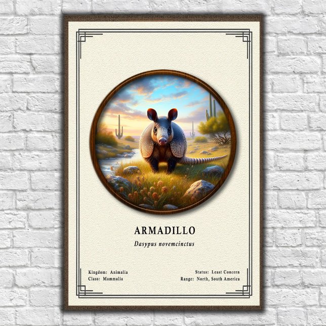 Póster Serie de Zoología del Armadillo (Subido por el creador)