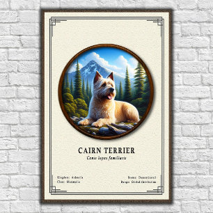 Póster Serie de Zoología del Cairn Terrier