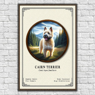 Póster Serie de Zoología del Cairn Terrier