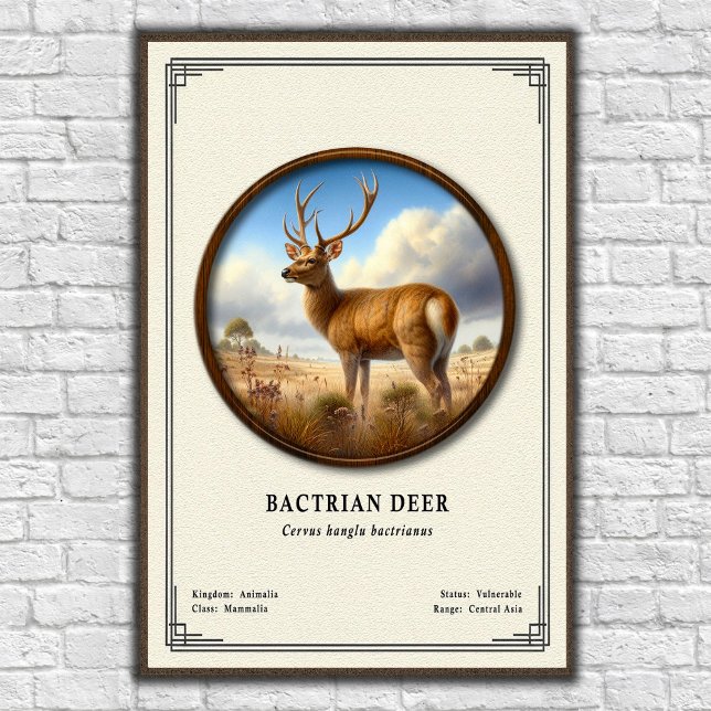Póster Serie de Zoología del Ciervo Bactriano (Subido por el creador)