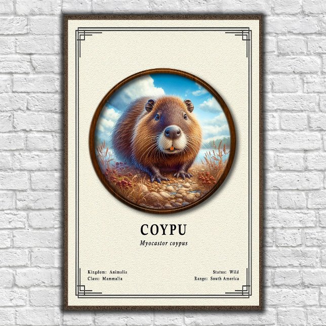 Póster Serie de Zoología del Coypu (Subido por el creador)
