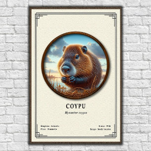 Póster Serie de Zoología del Coypu