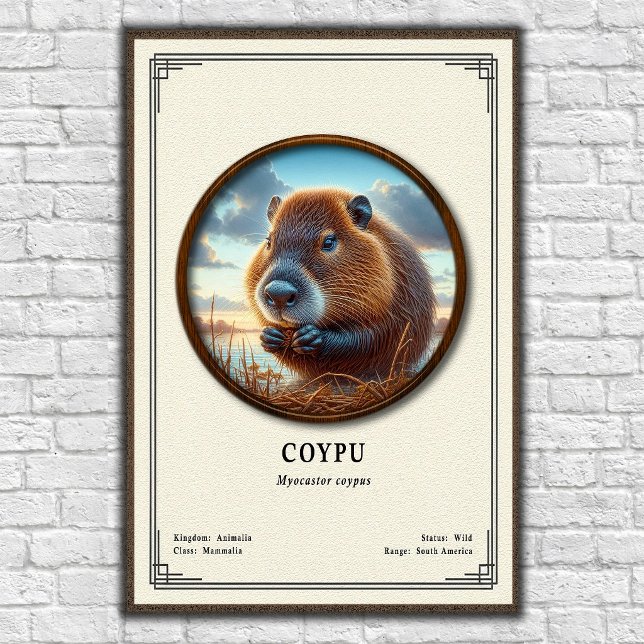 Póster Serie de Zoología del Coypu (Subido por el creador)