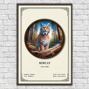 Póster Serie de Zoología del Gato Montés