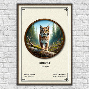 Póster Serie de Zoología del Gato Montés