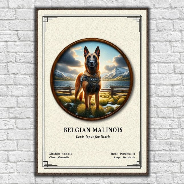 Póster Serie de Zoología del Malinois Belga (Subido por el creador)