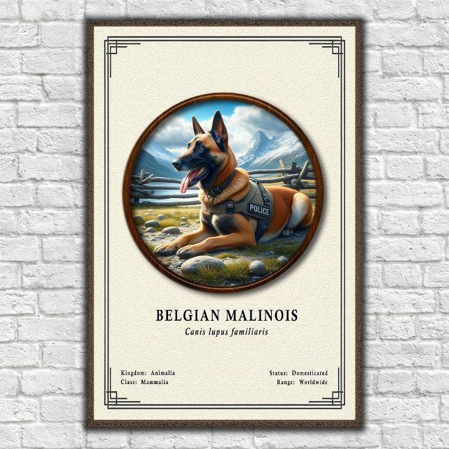 Póster Serie de Zoología del Malinois Belga (Subido por el creador)