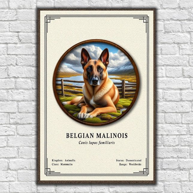 Póster Serie de Zoología del Malinois Belga (Subido por el creador)