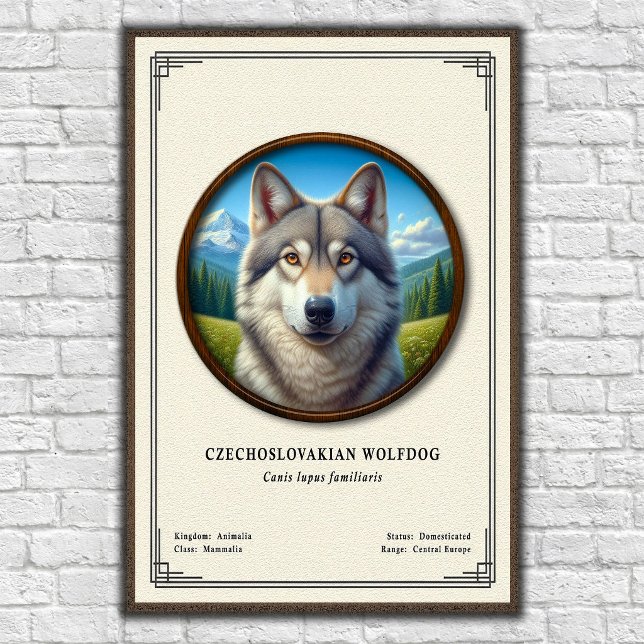 Póster Serie de Zoología del Perro Lobo Checoslovaco (Subido por el creador)
