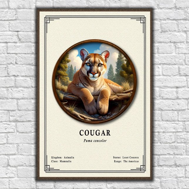 Póster Serie de Zoología del Puma (Subido por el creador)