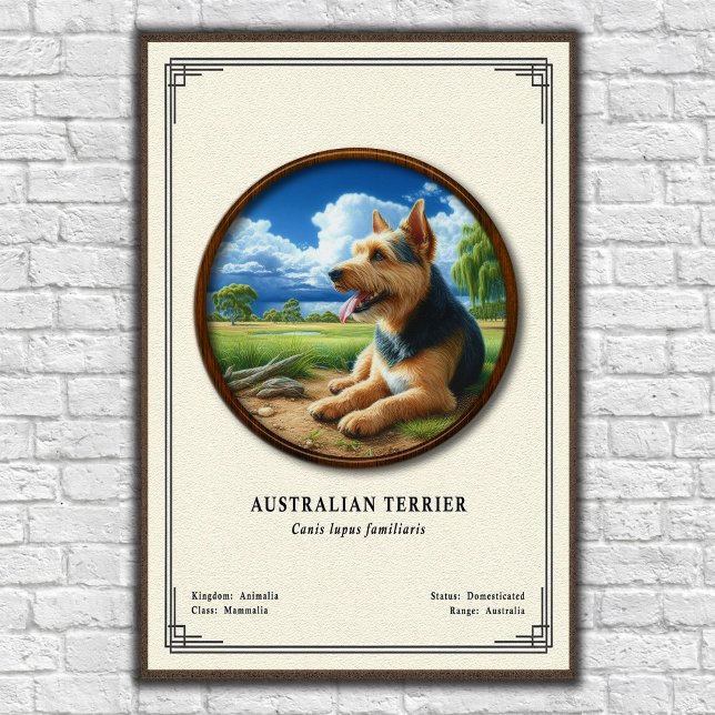Póster Serie de Zoología del Terrier Australiano (Subido por el creador)
