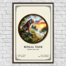 Serie de Zoología del Tigre de Bengala