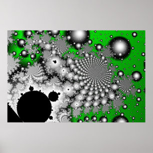 Póster Serie del poster de alta resolución del fractal de
