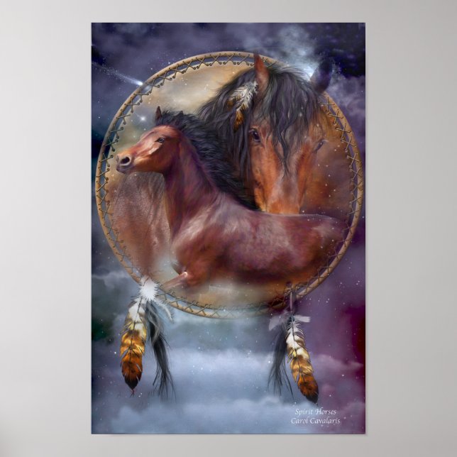 Póster Serie Dream Catcher - Poster/Impresión de Caballos (Frente)